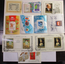 RUSSIA   (10) SOUVENIR SHEETS
