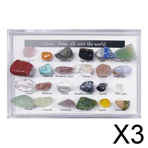 24x rock mineral collection - rock,