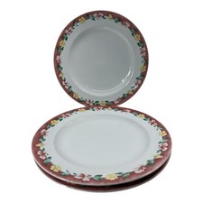 Pfaltzgraff Atmosphere GRANDMA'S KITCHEN 3 Dinner Plates Cottage Garden Flowers
