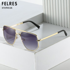 Men Women Metal Square Classic Sunglasses Outdoor Driving Glasses UV Protection