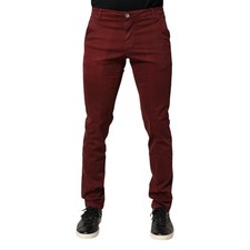 RARO Jeans Rosso Scuro Vita
