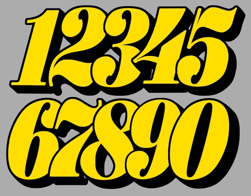 Sticker number race racing - sticker,