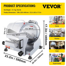 VEVOR Affettatrice Elettrica