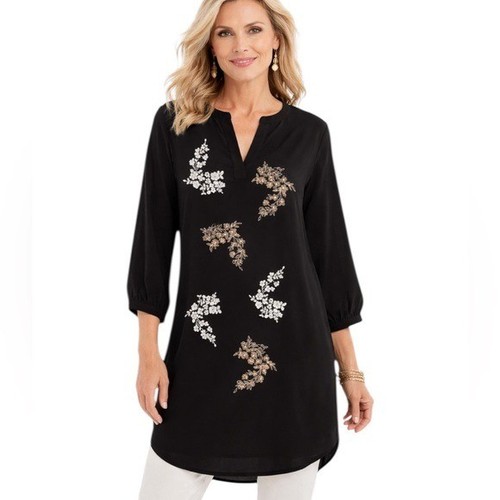 Top tunica chico black - top,