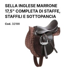 SELLA INGLESE MARRONE 17,5"