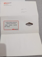 Carta Di Prova Telecom Scheda Telefonica Prototipo Anni 90 