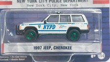Greenlight 42960CGM 1993 Jeep New York Police NYPD MACCHINA VERDE 1/64
