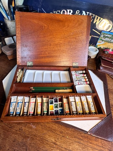 Antica scatola per pittura - , ad