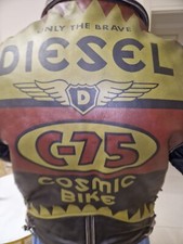 giacca in pelle moto uomo