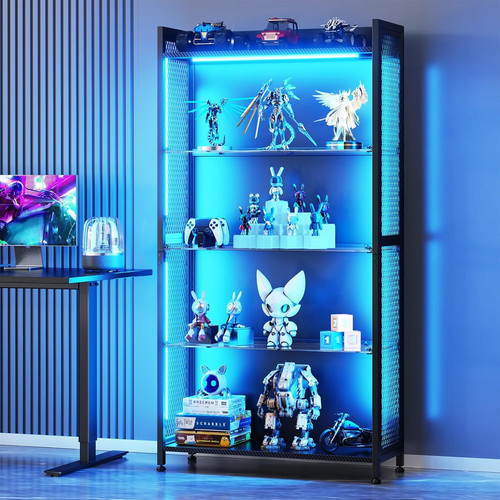 Tier display case cabinet w - 4,