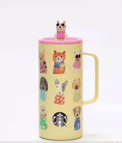 Bicchiere illustrato starbucks - bicchiere,