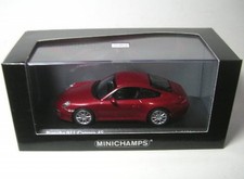 PORSCHE 911 CARRERA 4S (RED METALLIC) 2008 1:43 Minichamps in confezione originale con pelle acrilica