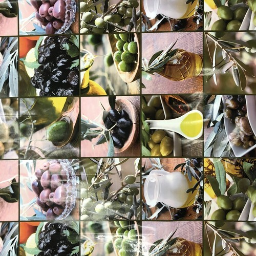 Tela cerata tovaglia olive - tela,