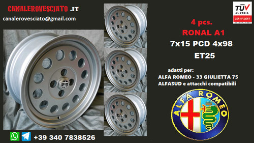 Cerchi lega alfa romeo - alfa, ronal