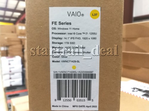 Nuovo vaio laptop - nuovo, i7-1255u
