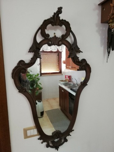 Specchio intarsiato primi 900