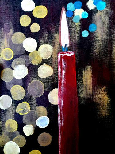 Quadro albero capodanno - quadro,