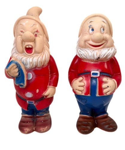 Lotto figurine gomma nani - gomma,