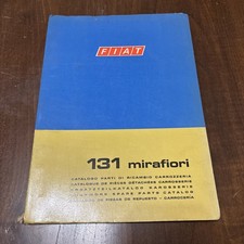 Fiat 131 Mirafiori Catalogo Ricambi 1974