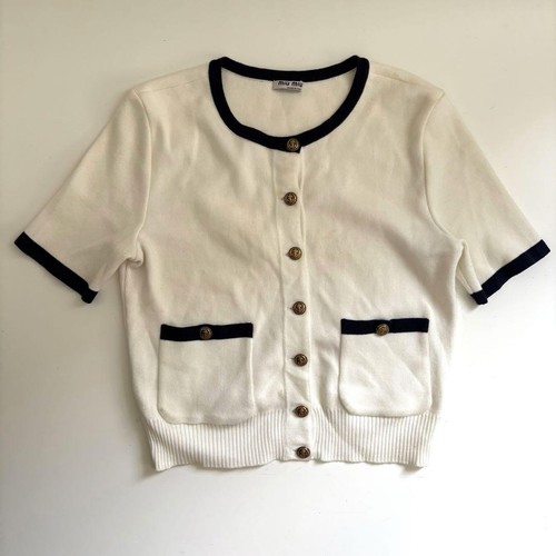 Miu gold button knit - miu,