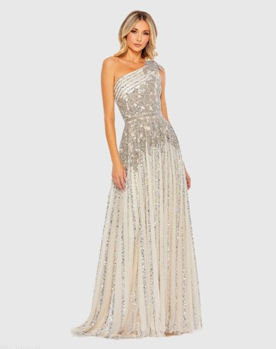 Abito mac duggal 5679 - duggal, argento