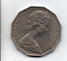 MONETA 54. AUSTRALIA ELISABETTA II 50 CENT 1984