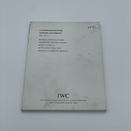 Iwc anleitung manual - iwc,