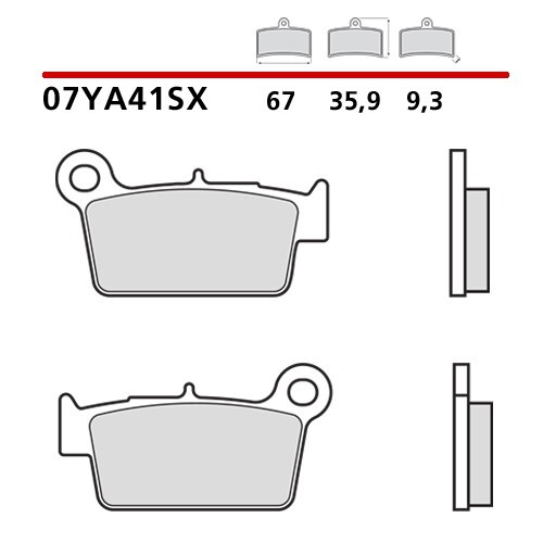 07ya41sx pastiglie freno - 07ya41sx,
