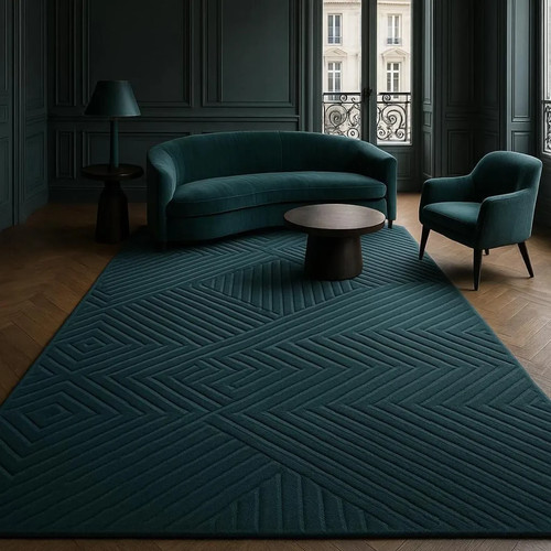 Nuovo tappeto lana chevron - nuovo, in