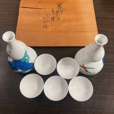Arita ware sake set tokuri - ware,