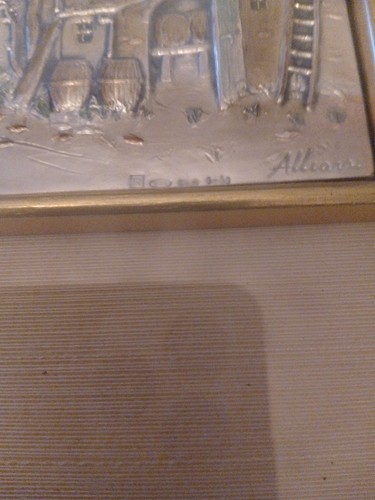 Quadro bassorilievo argento - quadro,