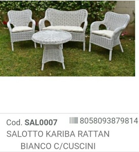 Salotto giardino rattan - da, in