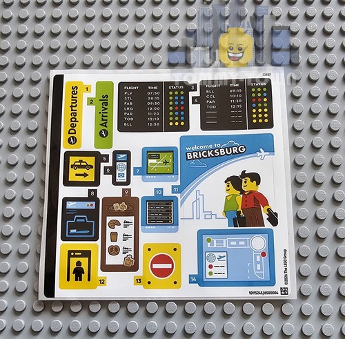 Lego city solo - solo, adesivo