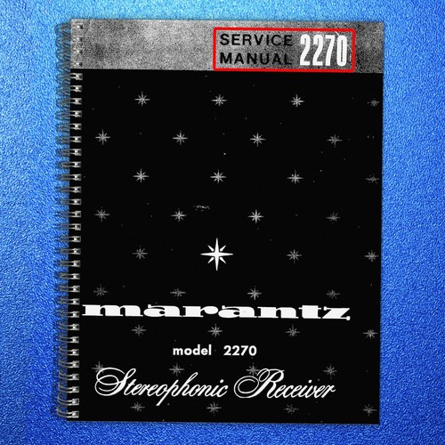 Marantz 2270 receiver service - marantz,