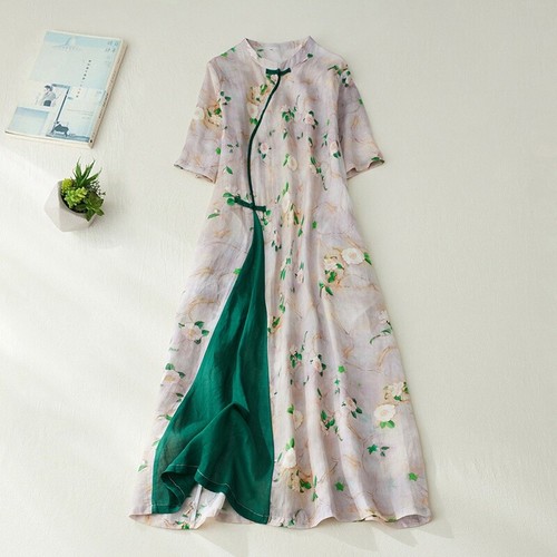 Abito donna etnico floreale