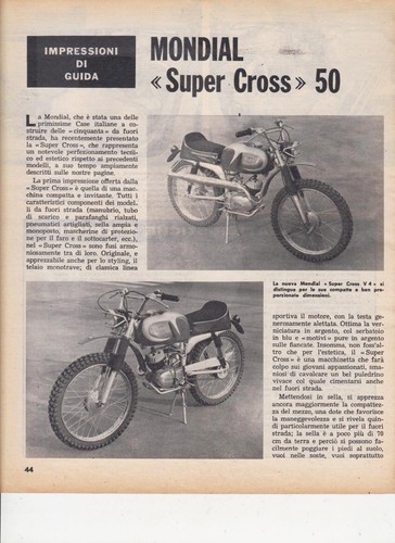 Advertising test moto - moto, mondial