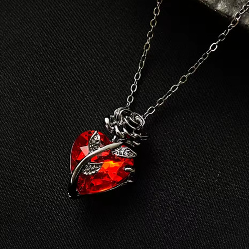 Gothic rose red heart - rose,