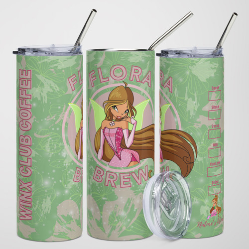 Bicchiere winx club - flora, brew