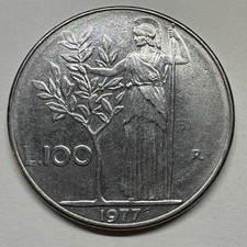 1977 Italy 100 Lire - Coin