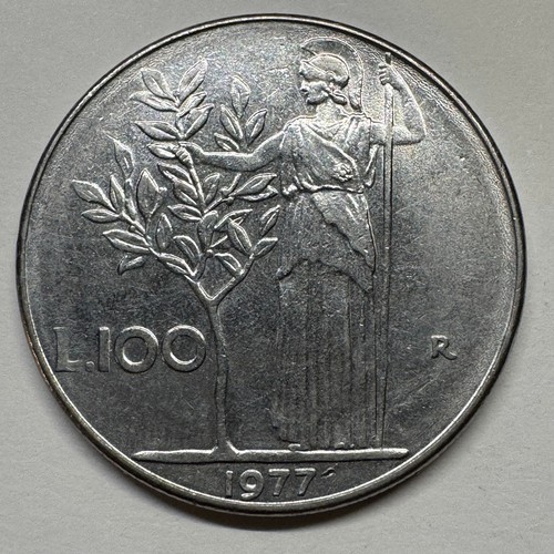 1977 italy 100 lire - lire, coin