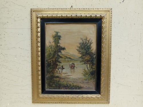 Antico quadro dipinto olio - dipinto, su