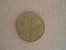 MONETA 20 VENTI LIRE QUERCIA -