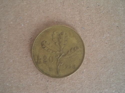 Moneta venti lire quercia - moneta, 20