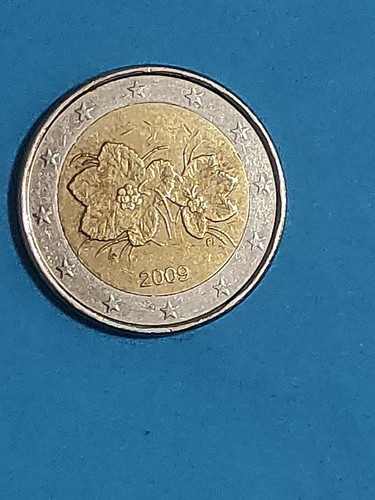 Moneta euro finlandia fiori - 2,