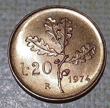 20 Lire Quercia 1974 (1)Fdc