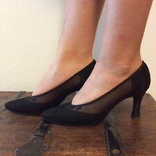 GENNY calzature scarpe donna décolleté sera nero nere vintage N. 36,5 tiny heel
