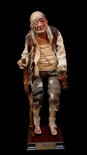 Pastore mendicante del presepe - mendicante,