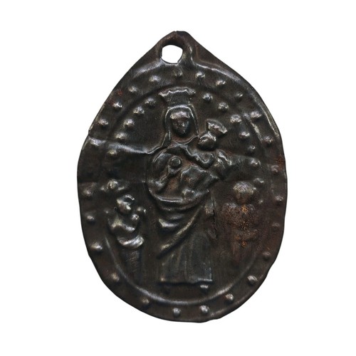 Placca medaglia religiosa - *hh*,