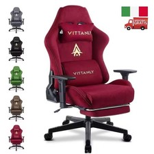 Sedia da gioco Gaming Computer PC Ufficio interno ergonomica regolabile girevole