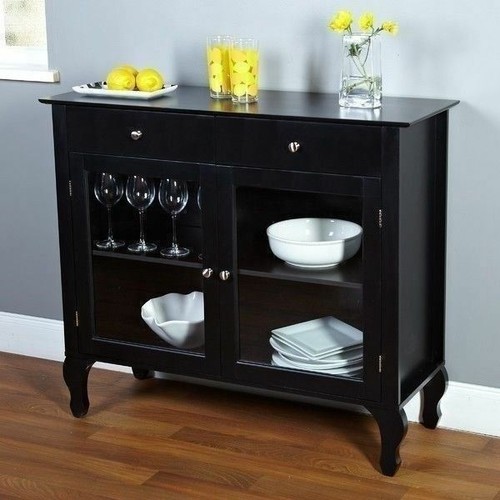 Consolle buffet legno nero - consolle,